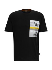 BOSS Black Relaxed Fit Motorbike Racing Graphic T-Shirt - Image 5 of 5