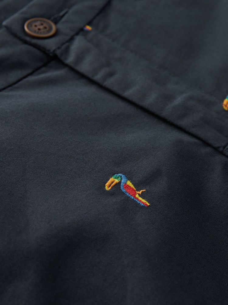 Navy Toucan All Over Embroidery Chino Shorts (3-16yrs) - Image 3 of 3