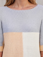 Roman Grey Colour Block Jumper - Image 4 of 4
