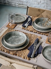 French Connection 12 Piece Natural Grey Westcott Reactive Dinner Set - Image 1 of 4
