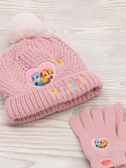 Vanilla Underground Pink Paw Patrol Girls Winter Beanie and Scarf Set - Image 2 of 5