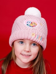 Vanilla Underground Pink Paw Patrol Girls Winter Beanie and Scarf Set - Image 4 of 5