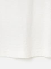 Oliver Bonas White Embroidered Puff Sleeve Top - Image 7 of 7