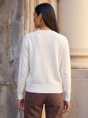 Roman White Heart Detail Cardigan - Image 2 of 3