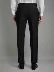 Reiss Black Hope Modern Fit Wool Blend Trousers - Image 5 of 7