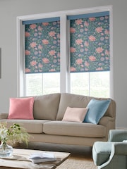 Laura Ashley Blue Tapestry Floral Made to Measure Roller Blind - Image 2 of 6