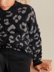 Black Knitted Jumper (3-16yrs) - Image 3 of 5