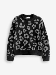 Black Knitted Jumper (3-16yrs) - Image 4 of 5