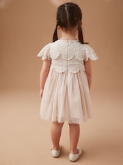 Pink Mesh Lace Dress (3mths-7yrs) - Image 3 of 7