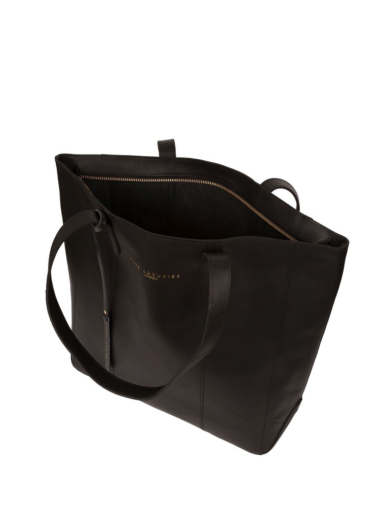 Pure Luxuries London Black Loughton Leather Heart Coin Purse - Image 6 of 6