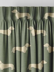 Emily Bond Fern Green Peggy Made to Measure Curtains - Image 5 of 9