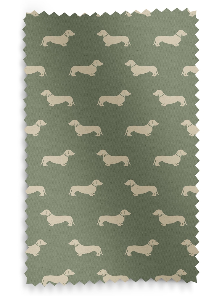 Emily Bond Fern Green Peggy Made to Measure Curtains - Image 9 of 9