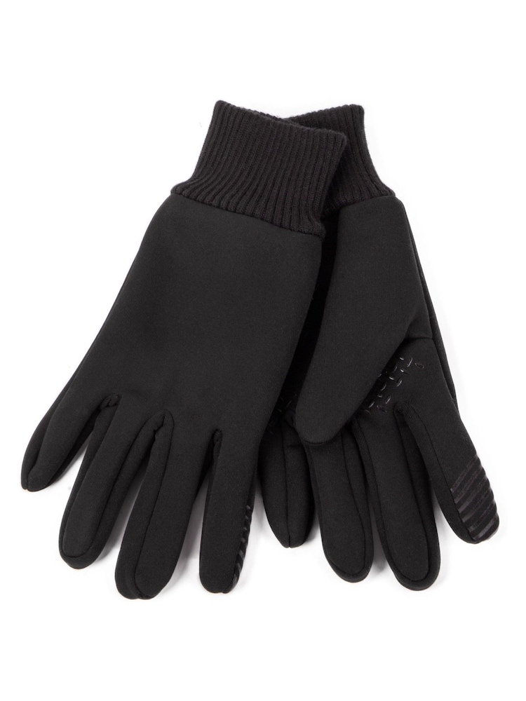 Totes Black Ladies Smartouch Thermal Lined Stretch Gloves - Image 2 of 4