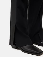 Jigsaw Black Crepe Split Hem Trousers - Image 6 of 6
