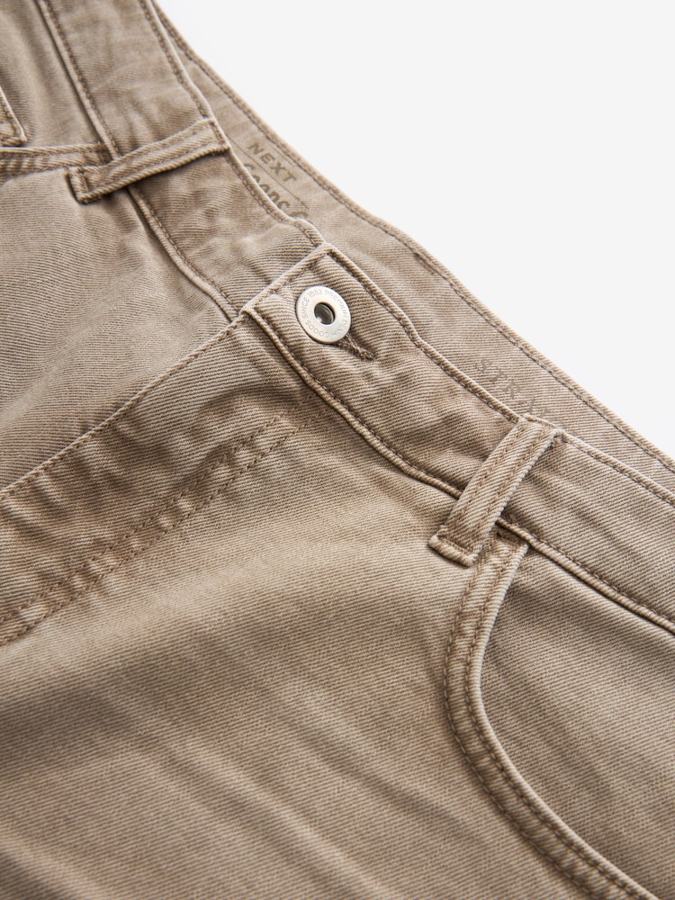 Dunkler Stein - Stückgefärbte Denim-Shorts - Bild 2 von 3 Dunkler Stein - Stückgefärbte Denim-Shorts - Bild 2 von 3