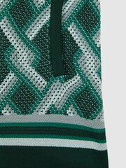 Reiss Green Multi Jack 9-13 yrs Knitted Elasticated Waistband Shorts - Image 6 of 6