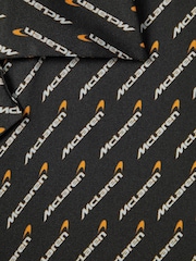Reiss x McLaren F1 Team Black Multi Silverstone Exclusive Cuban Collar Shirt - Image 8 of 8