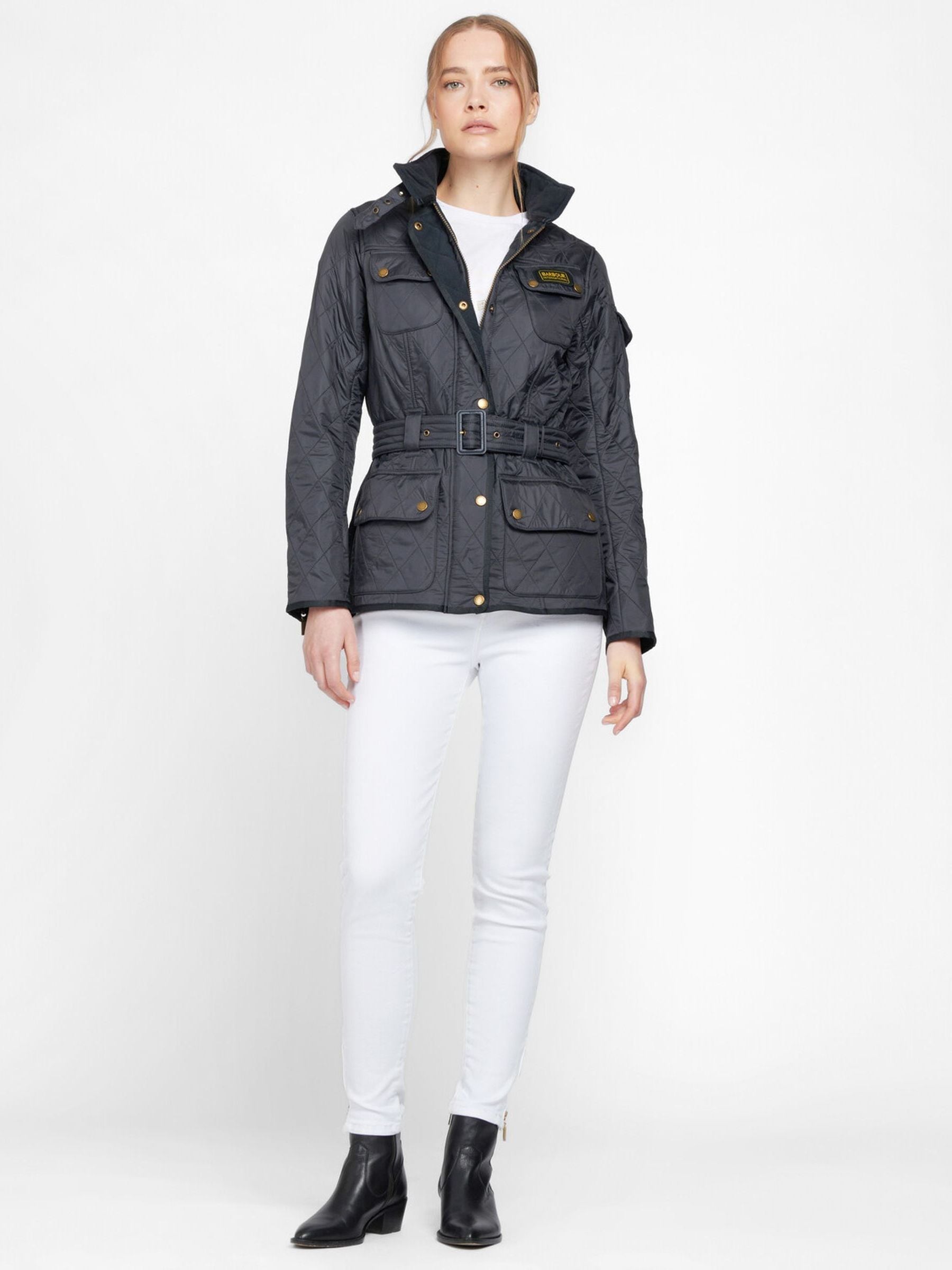 Barbour international polarquilt jacket navy discount