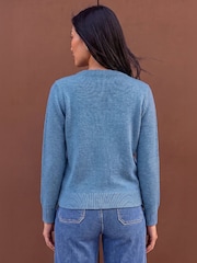 Roman Blue Heart Detail Cardigan - Image 3 of 4