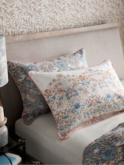 Clarke & Clarke Pink William Morris Strawberry Thief  200 Thread Count Pillowcase Set of 2 - Image 1 of 3