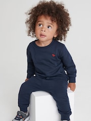 Blue Navy Jersey Sweatshirt And Joggers Set (3mths-7yrs) - Image 1 of 1