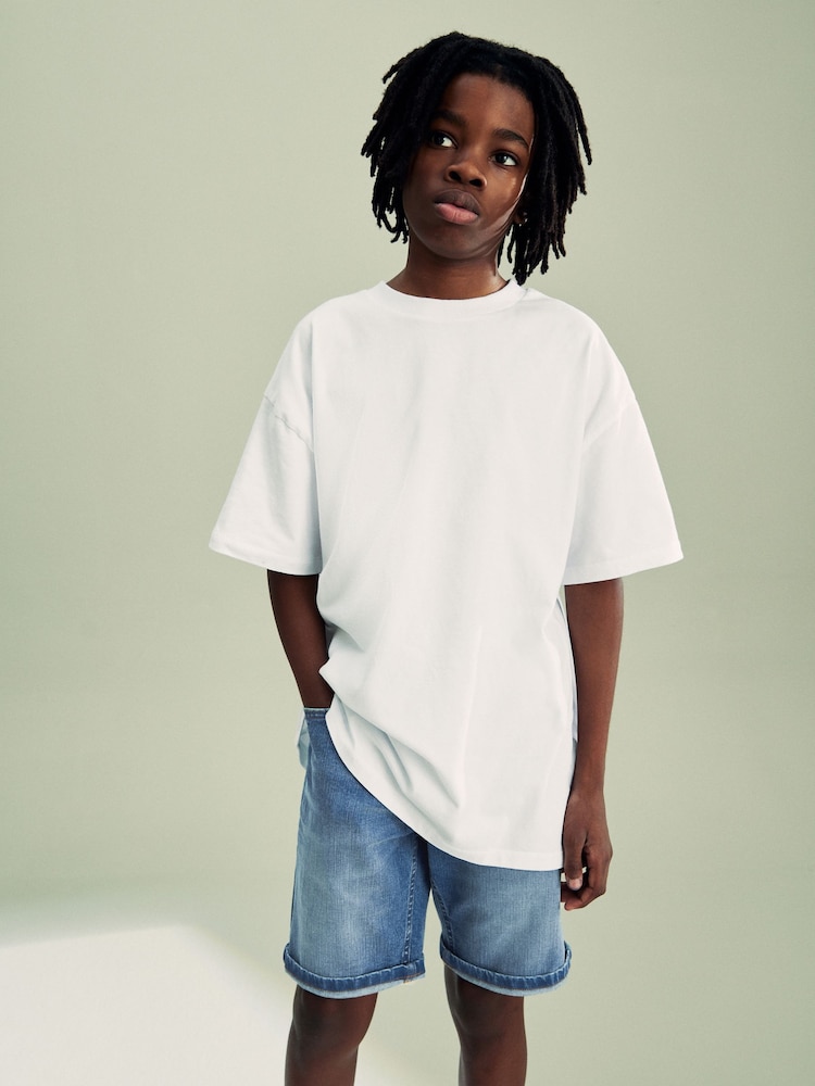 Light Blue Denim Shorts (3-16yrs) - Image 2 of 6