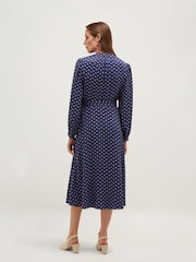 Hobbs Blue Zia Dress - Image 2 of 5