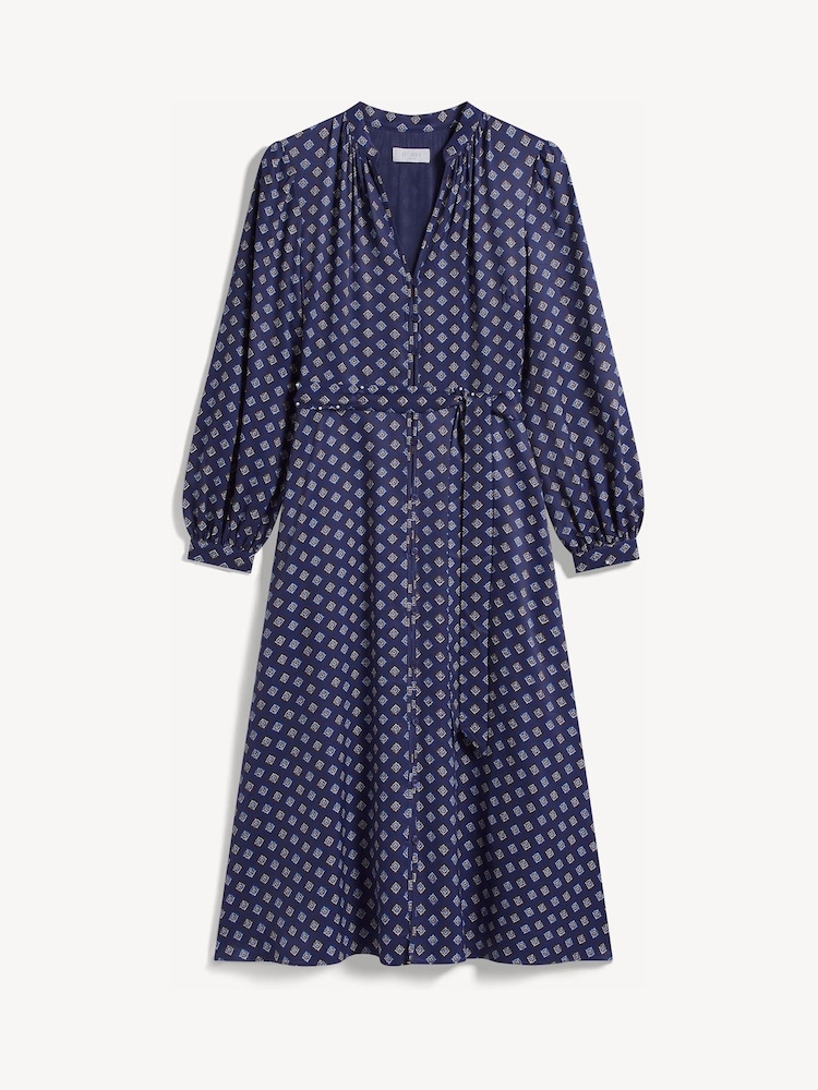 Hobbs Blue Zia Dress - Image 5 of 5 Hobbs Blue Zia Dress - Image 5 of 5