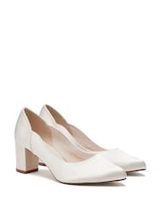 Rainbow Club Cream Wedding Wide FIt Marie Satin Bridal Shoes - Image 4 of 4