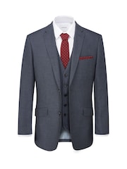Skopes Blue Harcourt Slim Fit Suit Jacket - Image 4 of 5