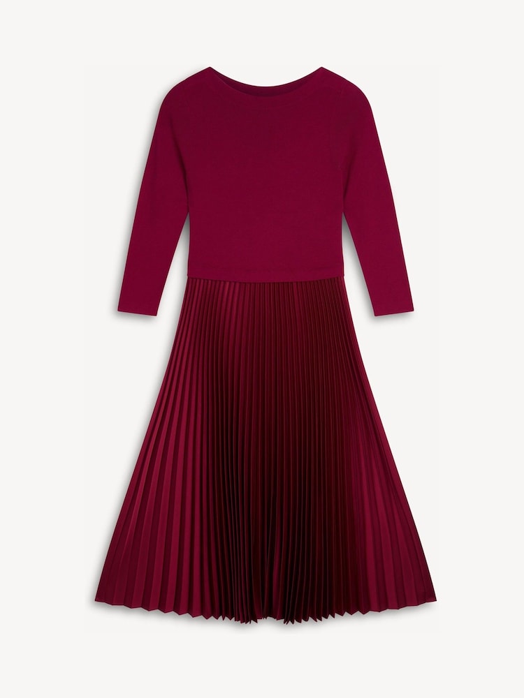 Hobbs Pink Petite Lucinda Knitted Dress - Image 5 of 5 Hobbs Pink Petite Lucinda Knitted Dress - Image 5 of 5