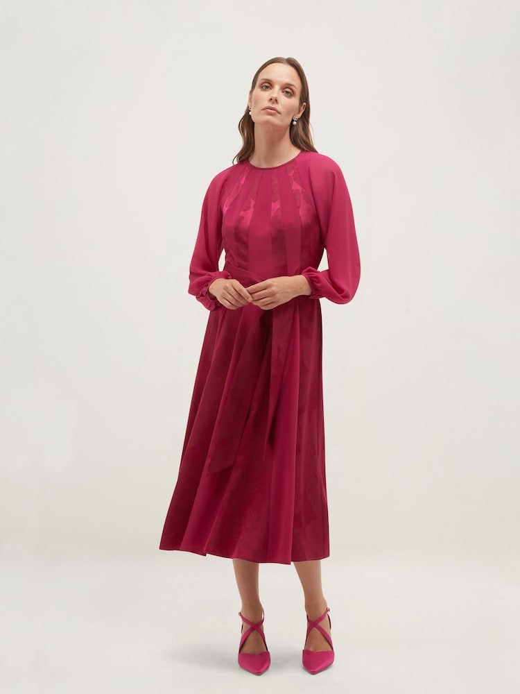 Hobbs Pink Loren Dress - Image 1 of 5 Hobbs Pink Loren Dress - Image 1 of 5