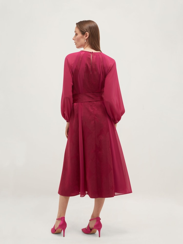 Hobbs Pink Loren Dress - Image 2 of 5 Hobbs Pink Loren Dress - Image 2 of 5