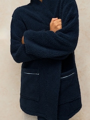 White Stuff Blue Short Robe - Image 4 of 6