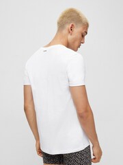 HUGO Black Stretch Cotton T-Shirts 2 Pack - Image 4 of 5