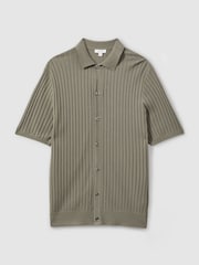 Reiss Sage Murray Textured Knitted Shirt - Image 2 of 5