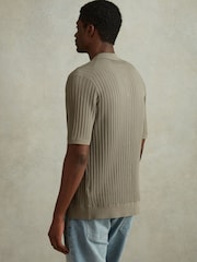Reiss Sage Murray Textured Knitted Shirt - Image 4 of 5