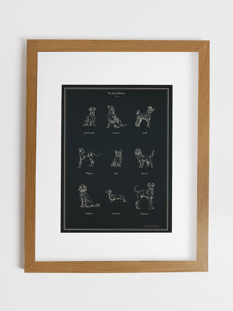 Joules Blue The Best in Show Wood Mounted Framed Print Wall Art - Image 2 of 4