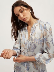 Hobbs Blue Malia Blouse - Image 2 of 5
