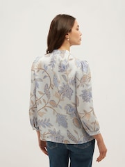 Hobbs Blue Malia Blouse - Image 3 of 5