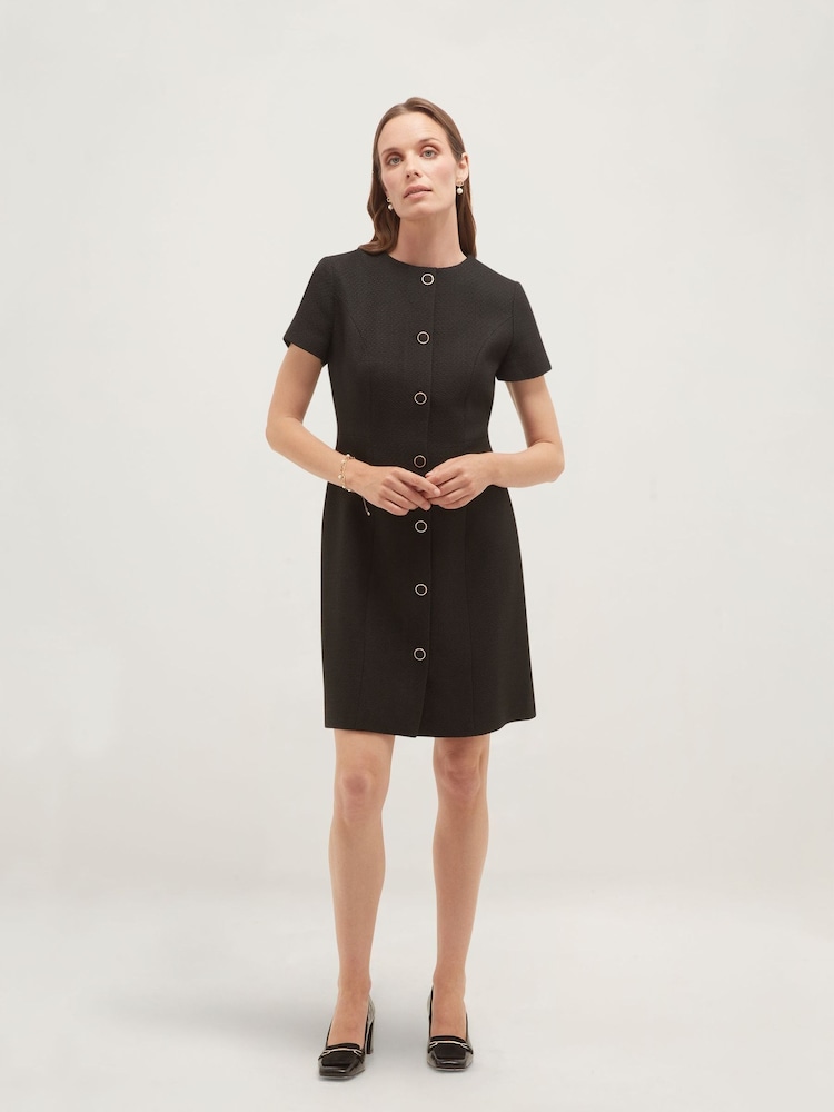 Hobbs Black Elowen Dress - Image 1 of 5