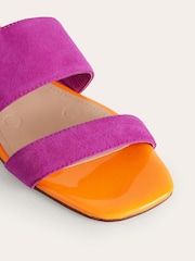Boden Purple Two Strap Sandals - Image 3 of 4