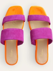 Boden Purple Two Strap Sandals - Image 4 of 4