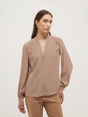 Hobbs Brown Mila Blouse - Image 1 of 5