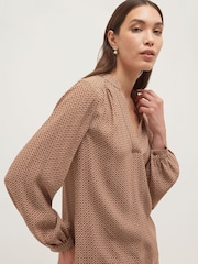 Hobbs Brown Mila Blouse - Image 3 of 5