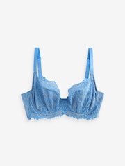 Blue Ultimate Support F-K Cup Non Pad Wired Lace Bra with Side Support - Image 5 of 6