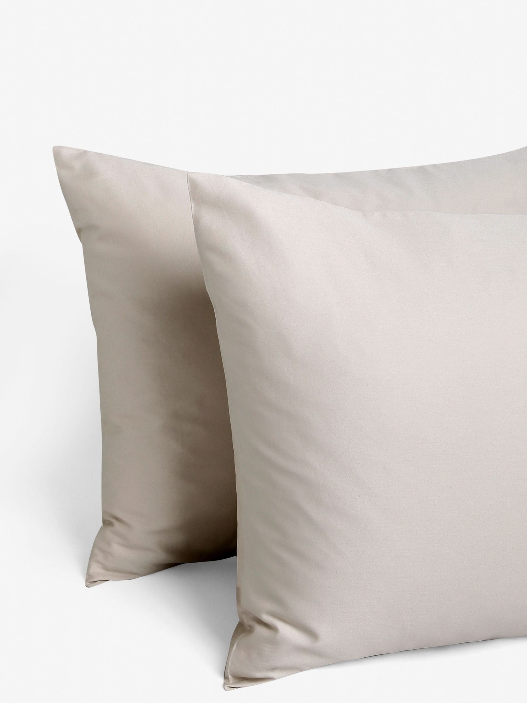 Stone Natural 400 Thread Count Egyptian Cotton Sateen Luxury Duvet Cover and Pillowcase Set - Thumbnail 2