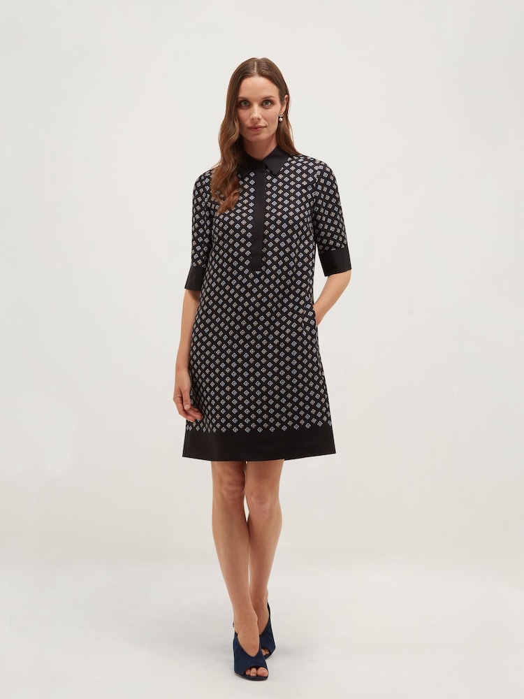 Hobbs Blue Marciella Dress - Image 1 of 6 Hobbs Blue Marciella Dress - Image 1 of 6