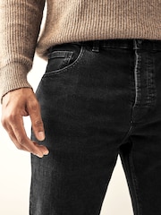 Black Single Slim Fit Classic Stretch Jeans - Image 5 of 10