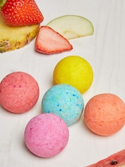 Set of 5 x 50g Kids Fruity Scented Bath Fizzers - Image 2 of 4